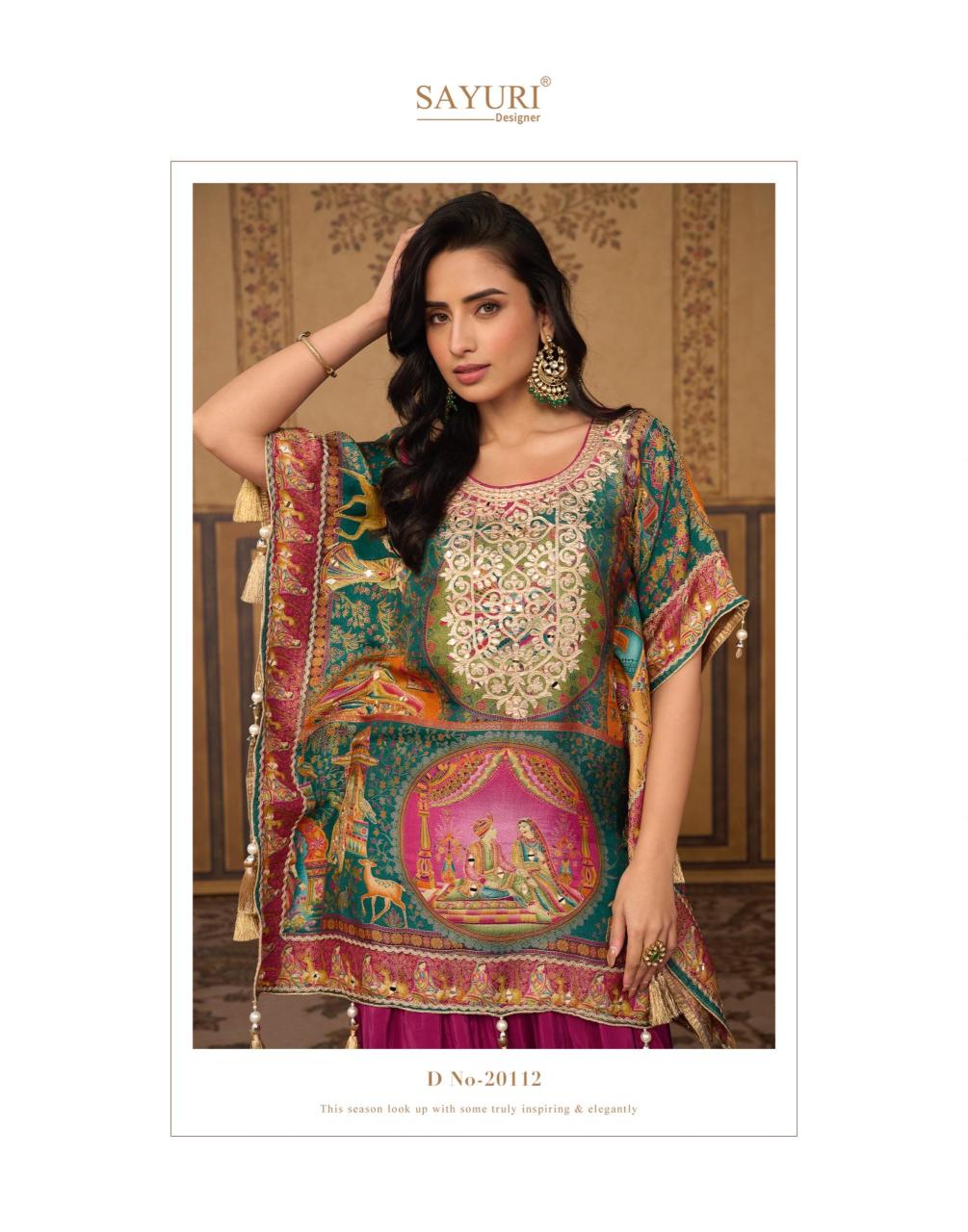 Sayuri Dori catalog Kaftan kurti wholesale market in ulhasnagar - Sanvari Fashion
