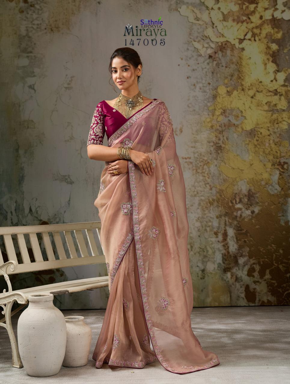 Sethnic Miraya catalog saree cover wholesale market in mumbai - Sanvari Fashion