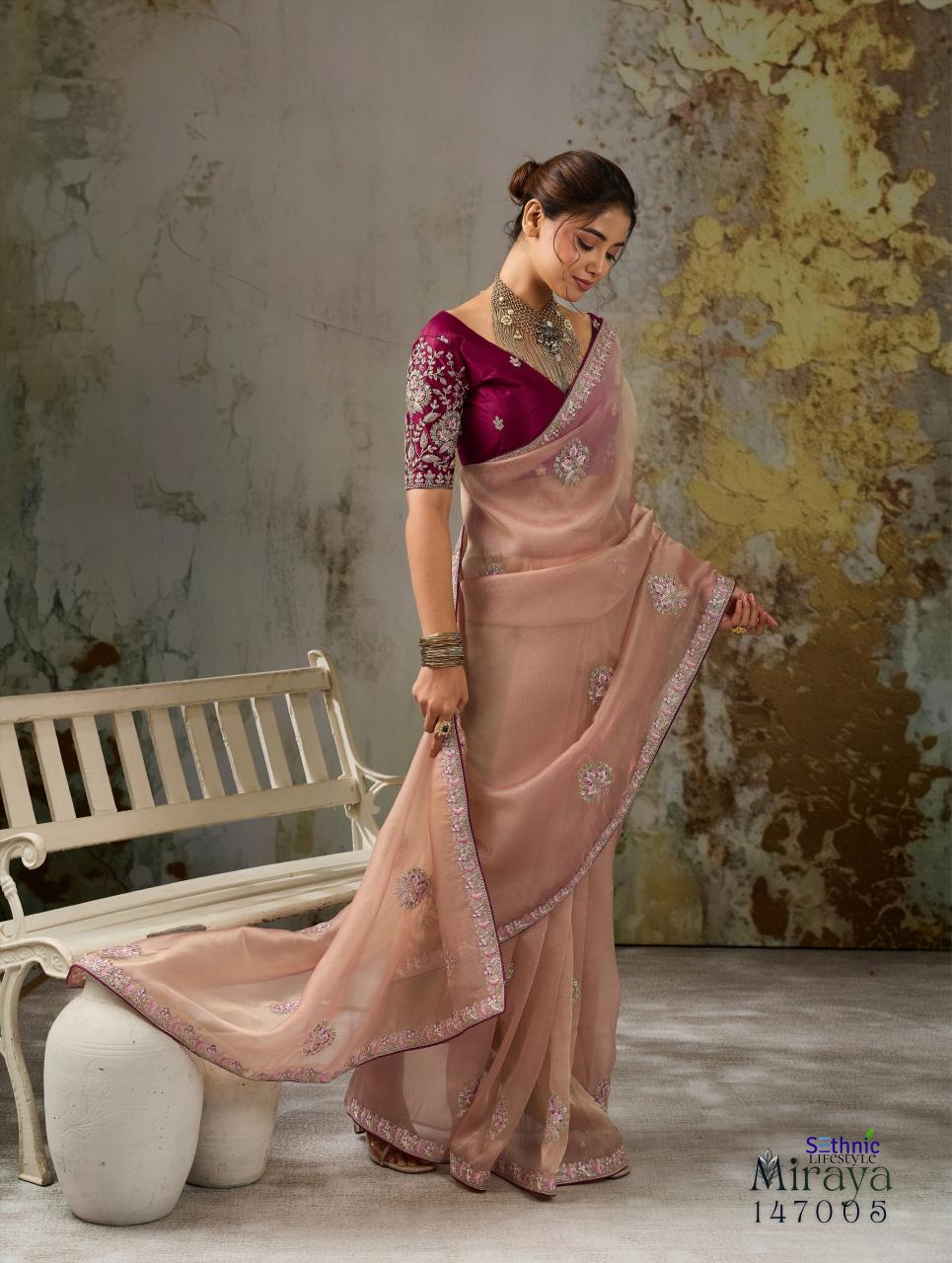 Sethnic Miraya catalog saree cover wholesale market in mumbai - Sanvari Fashion