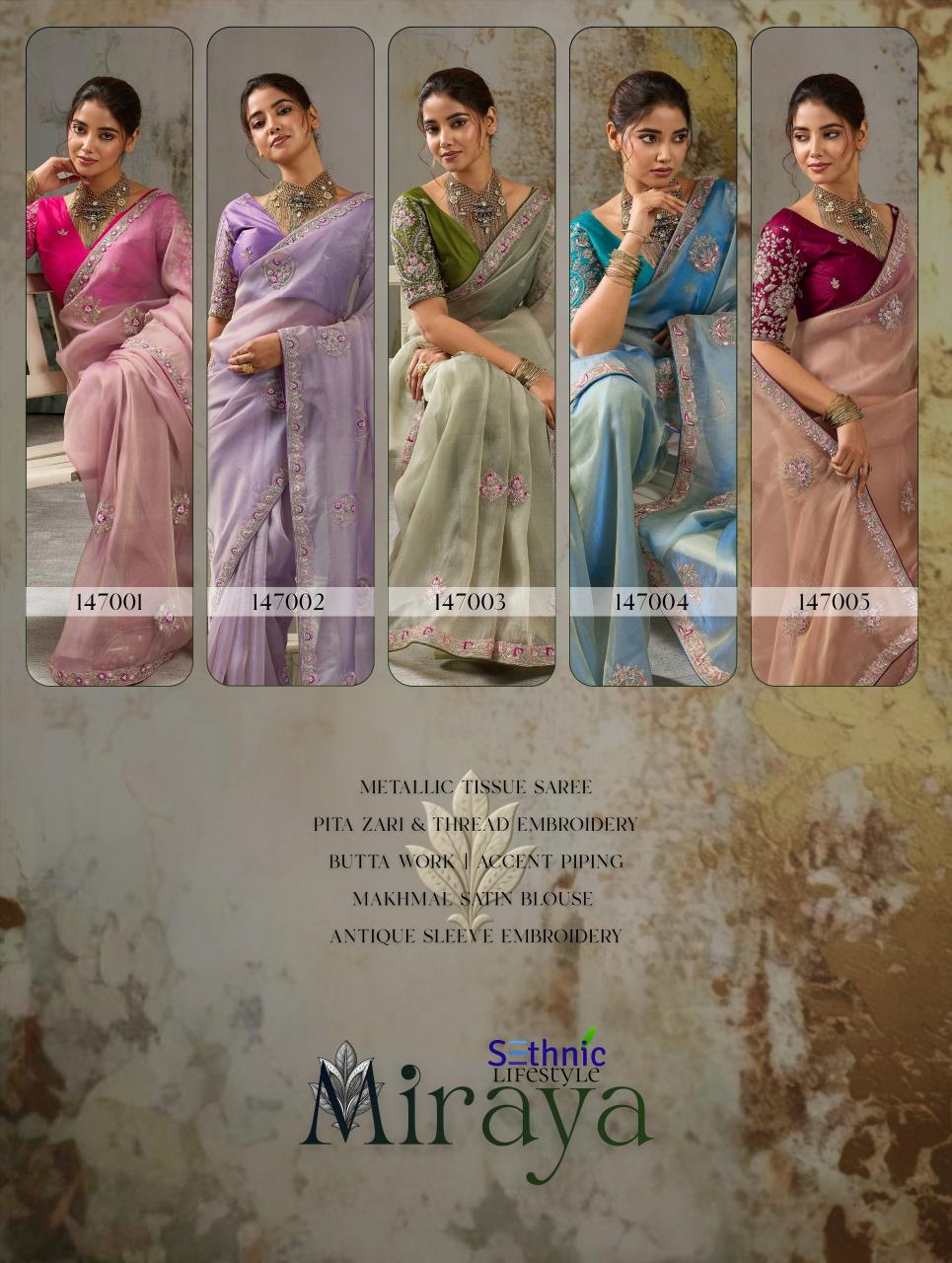 Sethnic Miraya catalog saree cover wholesale market in mumbai - Sanvari Fashion