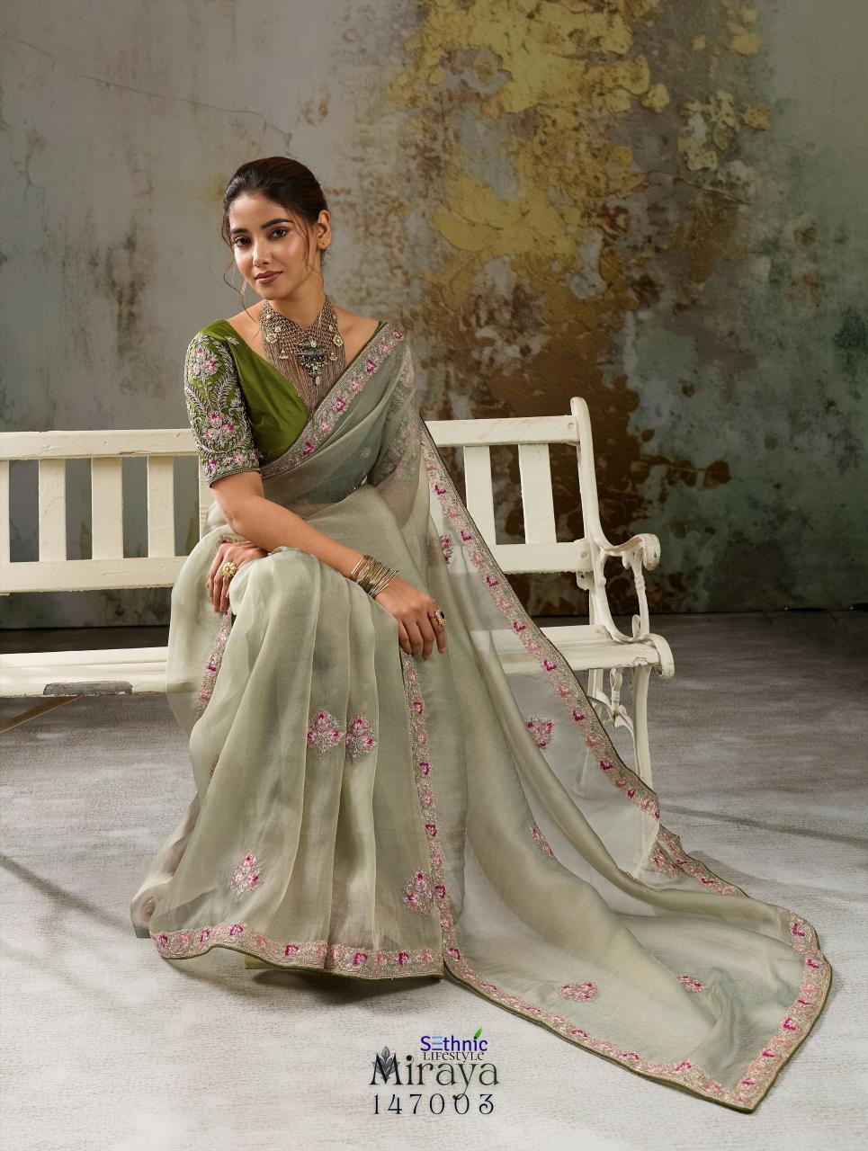 Sethnic Miraya catalog saree cover wholesale market in mumbai - Sanvari Fashion