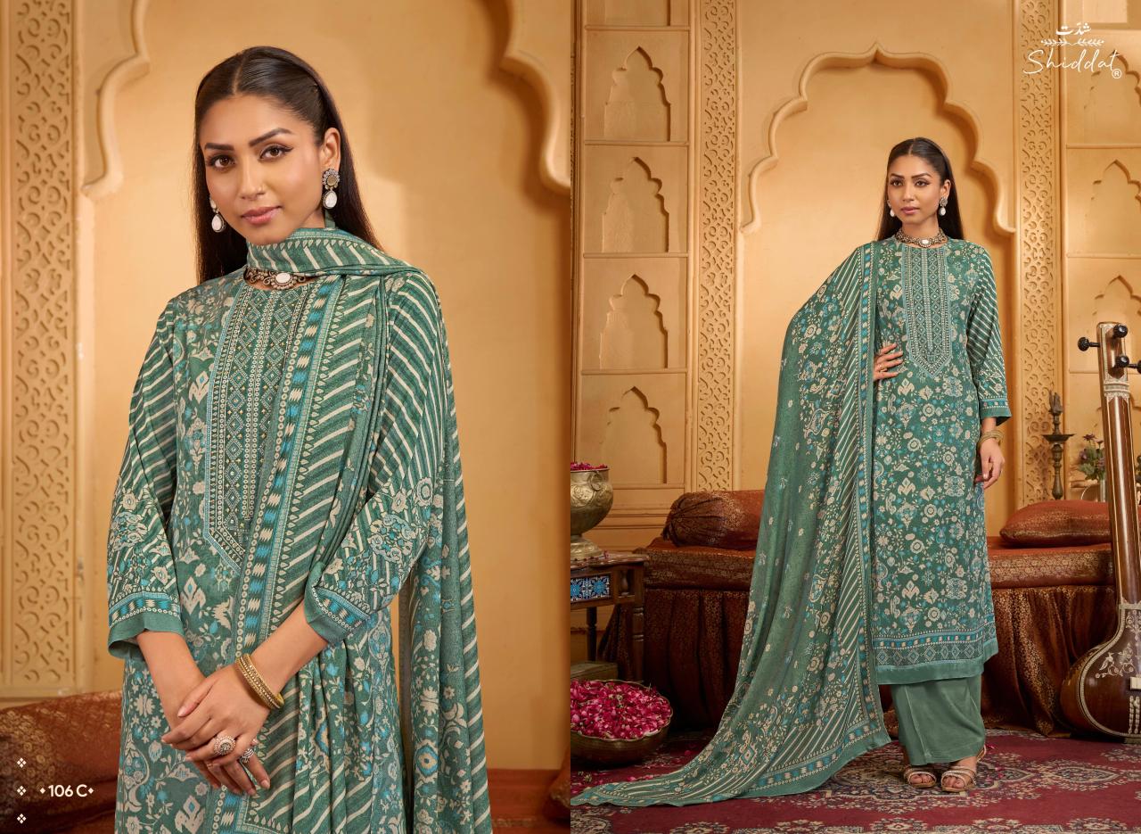 Shiddat Calista 106 catalog indian salwar kameez wholesale uk - Sanvari Fashion