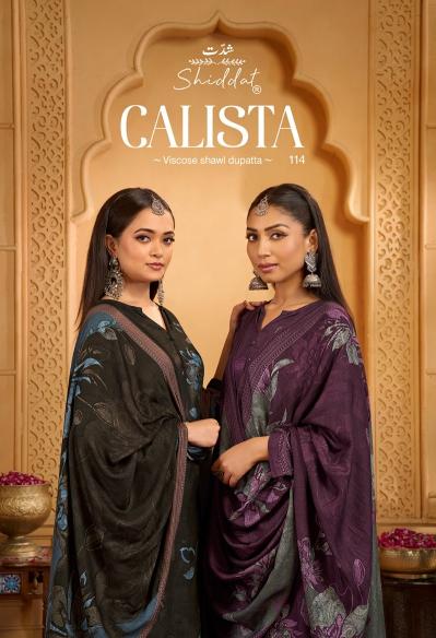 Shiddat Calista 114 catalog wholesale printed salwar kameez - Sanvari Fashion