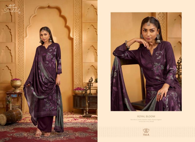 Shiddat Calista 114 catalog wholesale printed salwar kameez - Sanvari Fashion