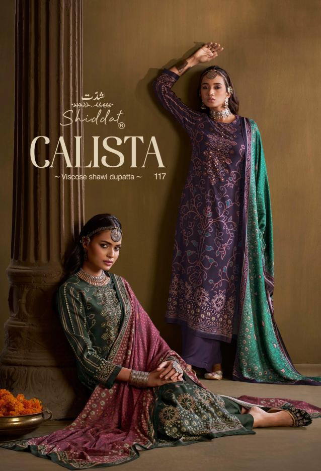 Shiddat Calista 117 catalog indian salwar kameez wholesale price - Sanvari Fashion