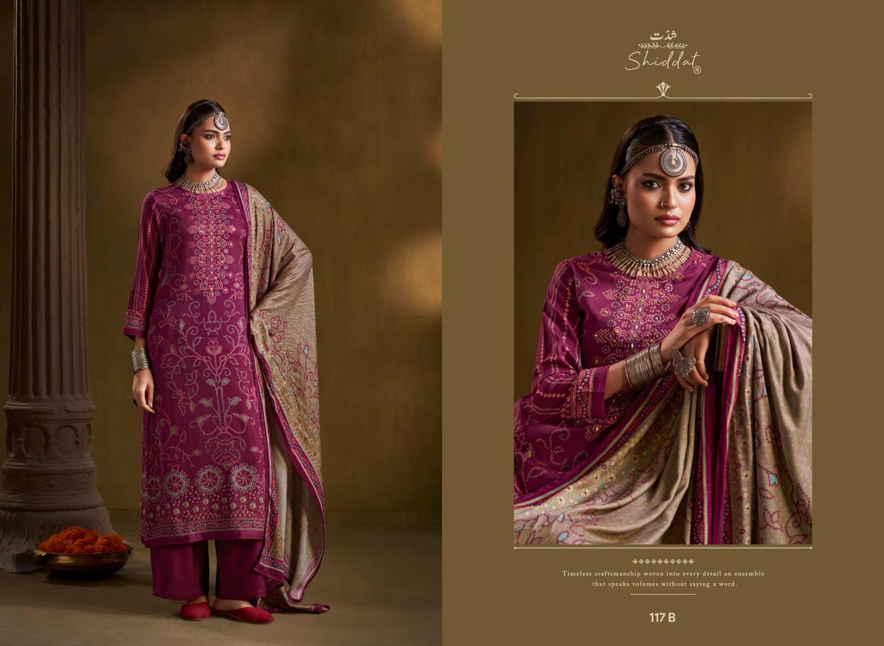 Shiddat Calista 117 catalog indian salwar kameez wholesale price - Sanvari Fashion