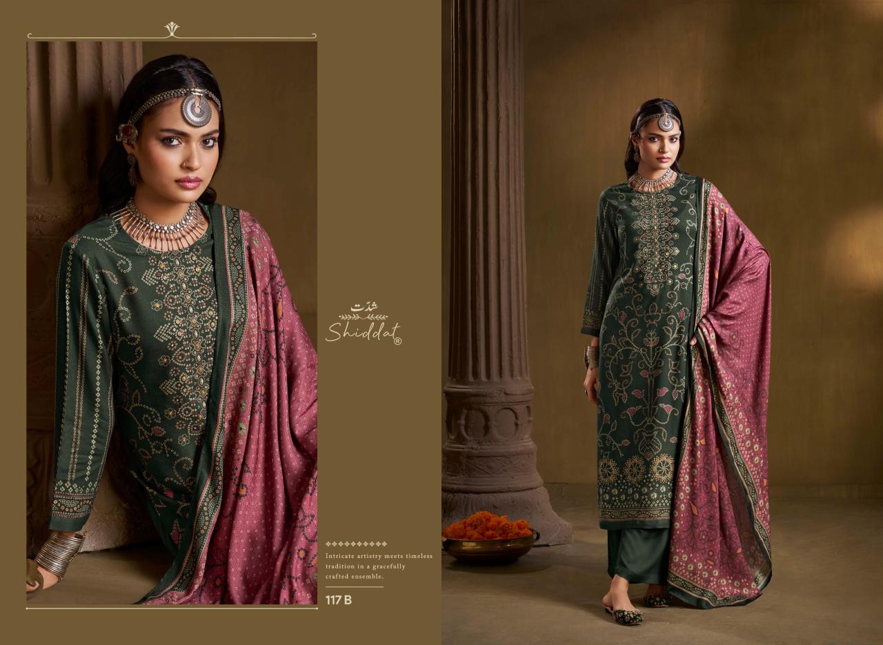 Shiddat Calista 117 catalog indian salwar kameez wholesale price - Sanvari Fashion
