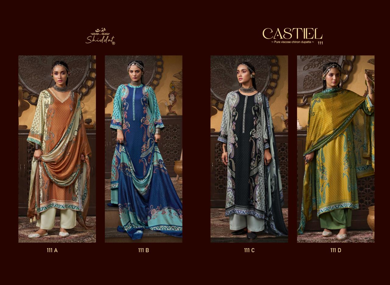 Shiddat Casteil 111 catalog salwar kameez catalogue wholesale surat - Sanvari Fashion
