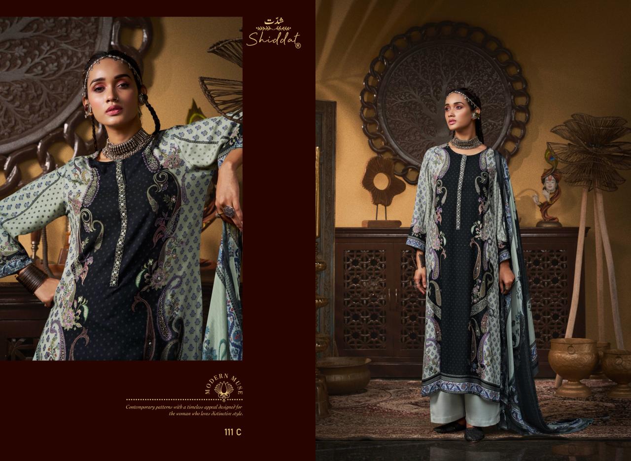 Shiddat Casteil 111 catalog salwar kameez catalogue wholesale surat - Sanvari Fashion