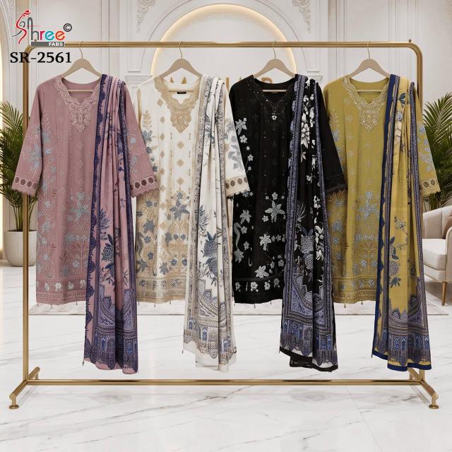 Shree Fabs 2561 catalog wholesale market for pakistani suits in hyderabad - Sanvari Fashion