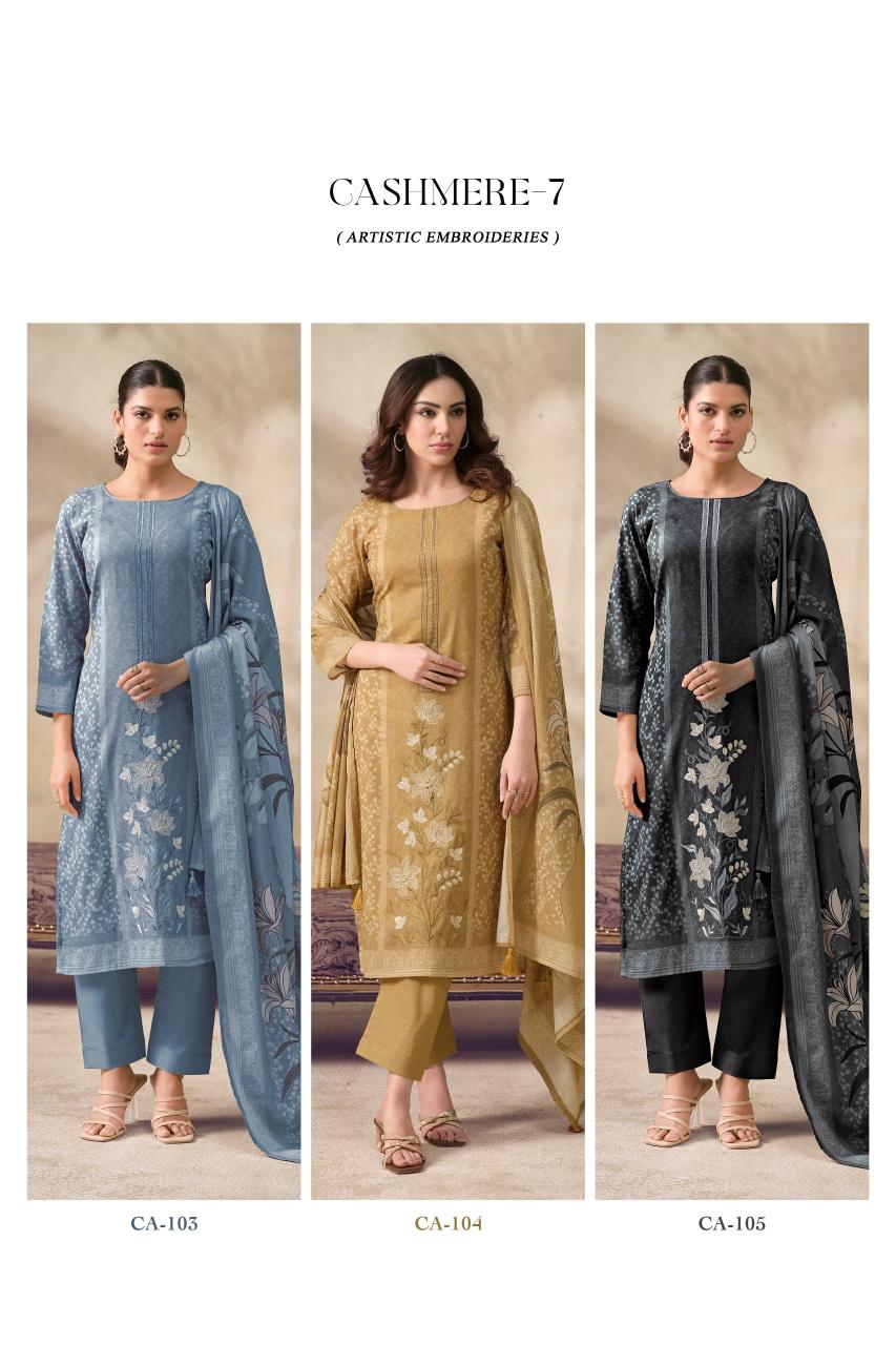 The Hermitage Shop Cashmere vol 7 catalog wholesale salwar kameez - Sanvari Fashion