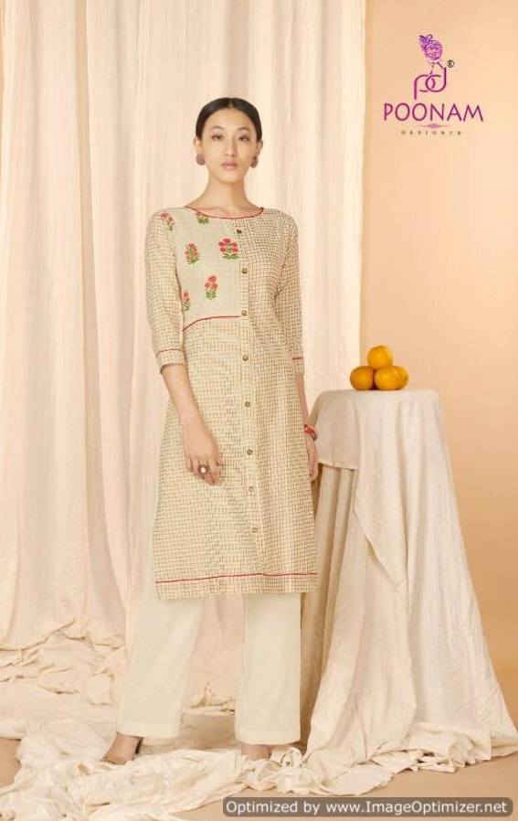 Aaria By Poonam Cotton Casual Wear Kurtis Collection