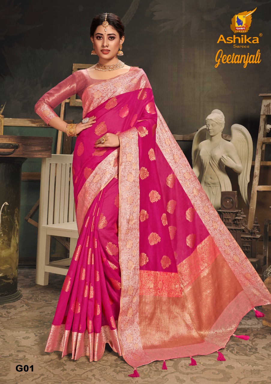 Ashika Presents  Geetanjali Banarasi Silk Saree Collection