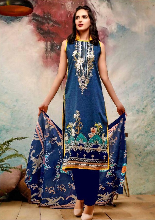 Zara Khan Cotton Printed Karachi Dress Materials Collection
