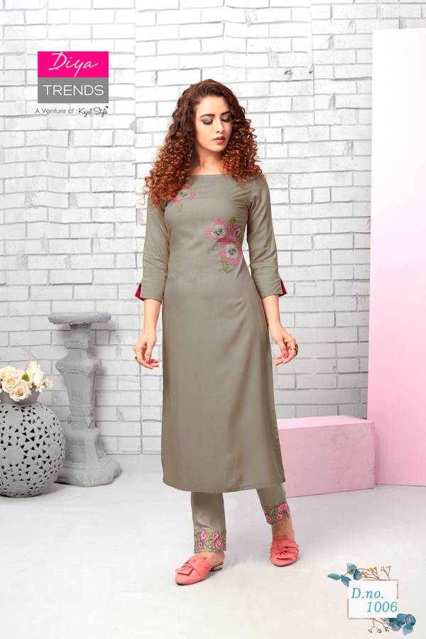 Diya Trends By Forever Vol 1 Running Wear Kurti With Pant Collection