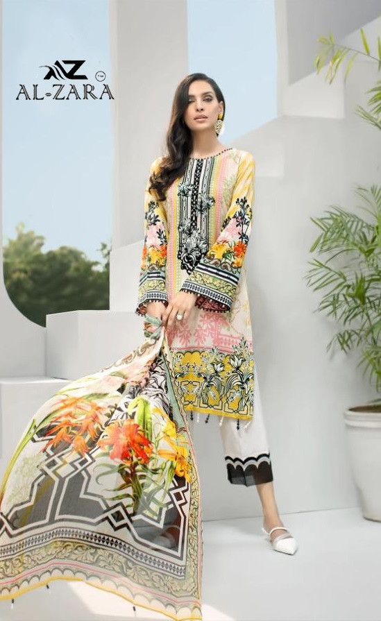Al Zara Presents Mannat Vol 5 Pure Cotton Karachi Dress Wholesale
