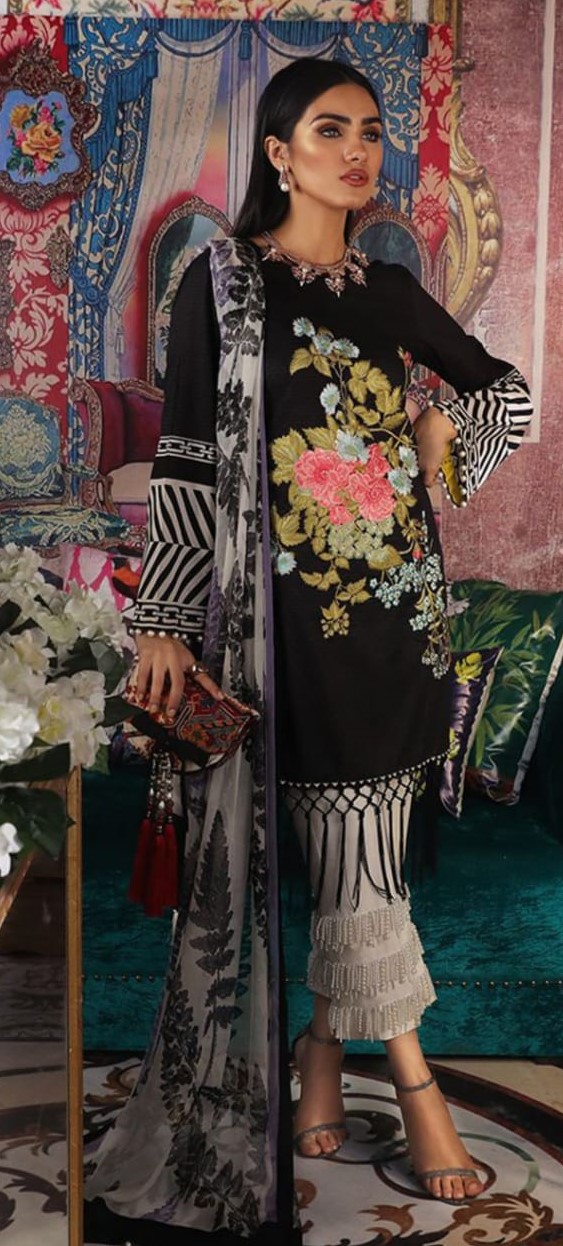Muzlin By Sana Safina Lawn Cotton Dress Material Collection. 