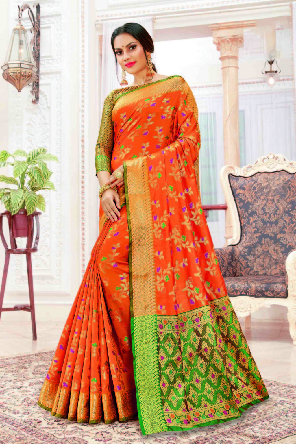 Sangam presents  Purva Heavy Banarasi Silk Saree Collection