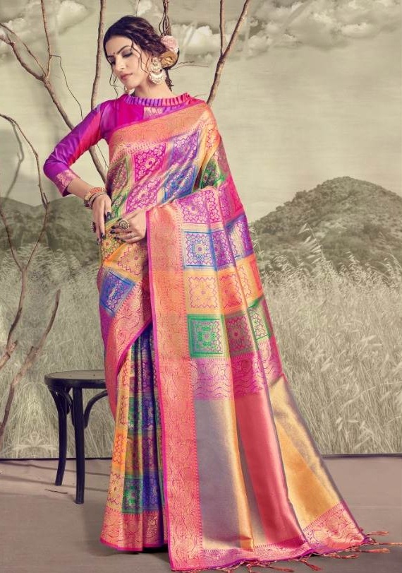 Satrangi Silk By Ynf Banarasi Art Silk Sarees Collection