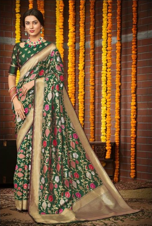 Shangrila present Khushi Silk Designer Festive Wear Silk Saree Collection