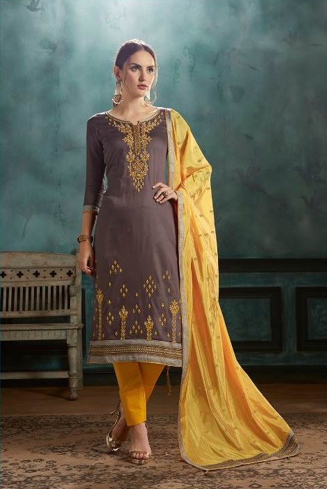 Silk Shine By Kessi Designer Jam Satin Dress Material Collection