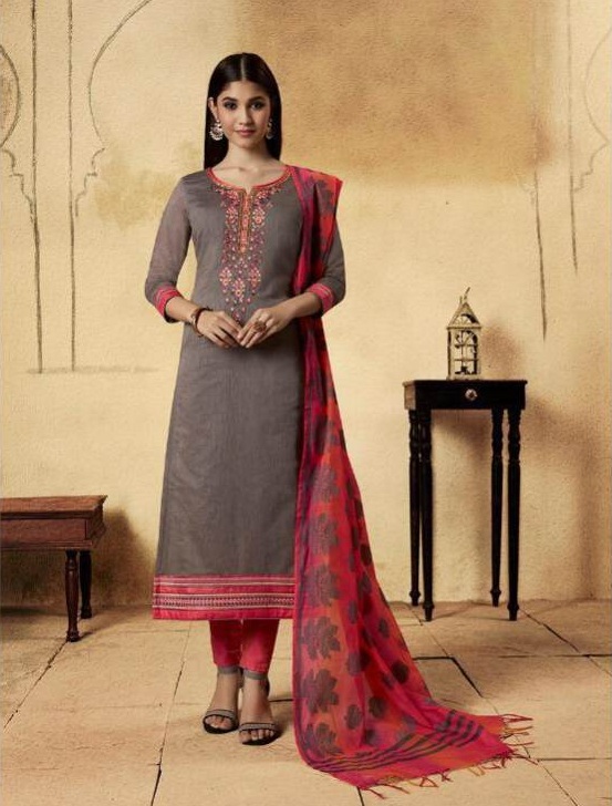 Swagat by Kessi  Designer Banarasi Chanderi Dress Material